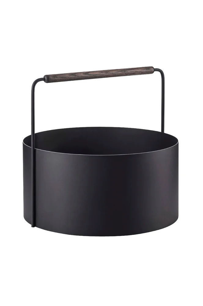 Vedkurv Ashi Large 45 cm – Brun – Utemøbler & hage | m v:4738417
