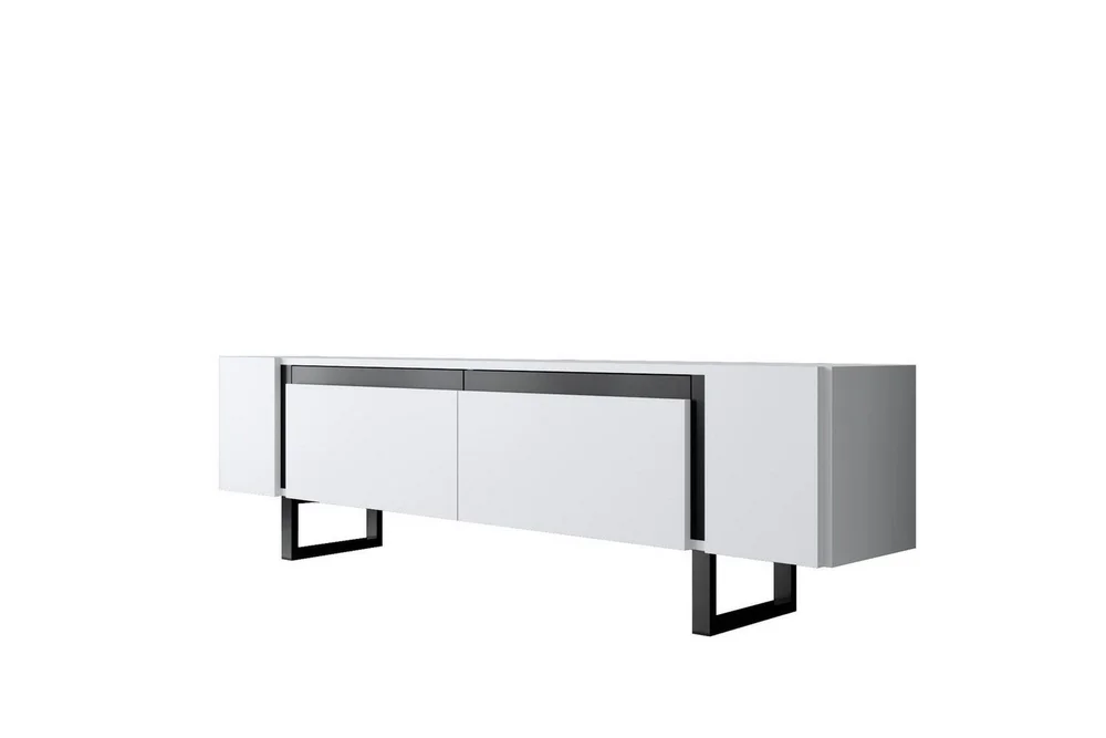 TV-bord Sozi Hvit / Svart v:2433885