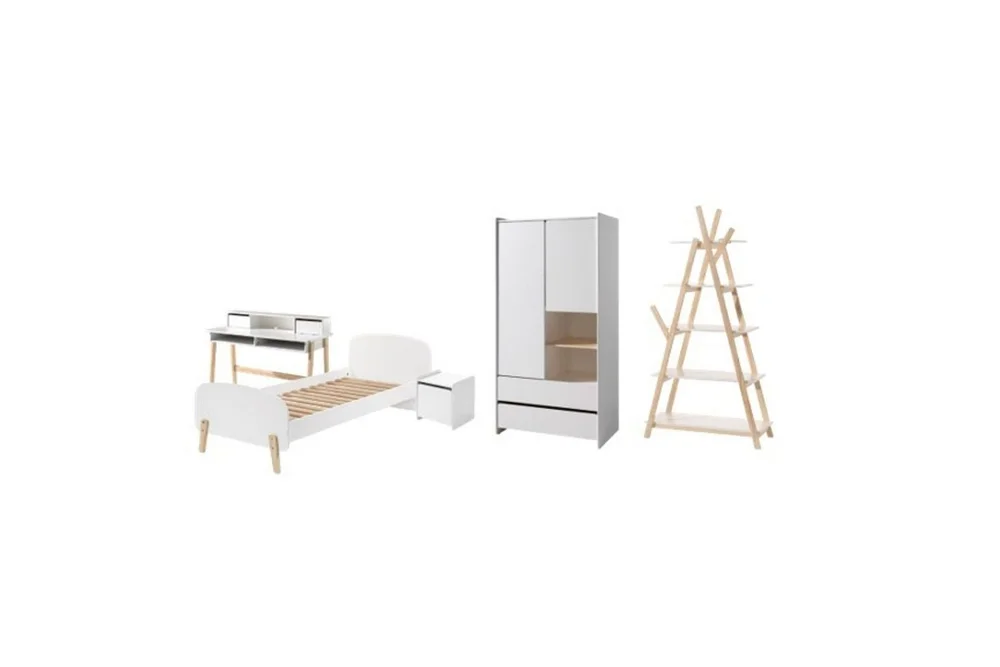 Garderobe med seng nattbord skrivebord bokhylle Kiddy v:4959807 Garderobe med seng nattbord skrivebord bokhylle Kiddy v:4959807