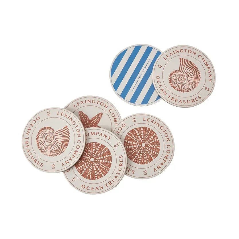 Ocean Treasures glassunderlag 6-pack v:2607996