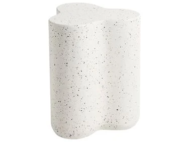 Sidebord TELLARO 32 cm 37 cm Terrazzo-effekt Off white v:230147