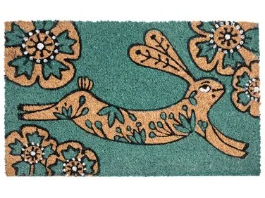 Dørmatte CLARK Blågrønn 45 x 75 cm Kanin Kokosfiber v:8377891 Dørmatte CLARK Blågrønn 45 x 75 cm Kanin Kokosfiber v:8377891